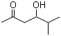 4-Hydroxy-5-methyl-2-hexanone molecular structure (CAS 38836-21-4)