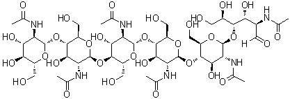 Hexa-N-acetylchitohexaose molecular structure (CAS 38854-46-5)
