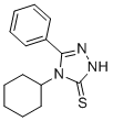结构式 CAS# 38942-57-3, 4-环己基-5-苯基-4H-1,2,4-三唑-3-硫醇