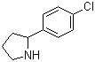 2-(4-氯苯基)吡咯烷分子结构 (CAS 38944-14-8)