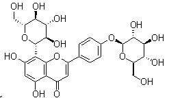 Vitexin 4'-glucoside molecular structure (CAS 38950-94-6)