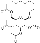 Octyl 2,3,4,6-tetra-O-acetyl-beta-D-glucopyranoside molecular structure (CAS 38954-67-5)