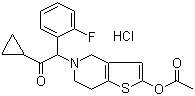 Prasugrel hydrochloride molecular structure (CAS 389574-19-0)