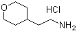 2-(Tetrahydro-2H-pyran-4-yl)ethanamine hydrochloride molecular structure (CAS 389621-77-6)