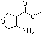 Methyl 4-amino-3-tetrahydrofurancarboxylate molecular structure (CAS 389843-60-1)
