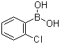 结构式 CAS# 3900-89-8, 2-氯苯基硼酸