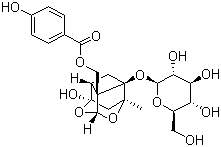 结构式 CAS# 39011-91-1, 氧化芍药苷