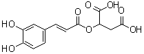 structure of CAS# 39015-77-5, 2-[[3-(3,4-Dihydroxyphenyl)-1-oxo-2-propen-1-yl]oxy]butanedioic acid;Caffeylmalic acid