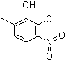结构式 CAS# 39183-20-5, 6-氯-5-硝基邻甲酚; 2-甲基-5-硝基-6-氯苯酚