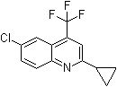 结构式 CAS# 391860-73-4, 2-环丙基-6-氯-4-(三氟甲基)喹啉
