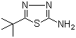 structure of CAS# 39222-73-6, 2-Amino-5-tert-butyl-1,3,4-thiadiazole;5-tert-Butyl-[1,3,4]thiadiazol-2-amine