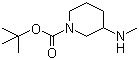 structure of CAS# 392331-89-4, N-Boc-3-methylamino piperidine;1-Boc-3-methylaminopiperidine; 3-Methylaminopiperidine-1-carboxylic acid tert-butyl ester