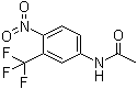 structure of CAS# 393-12-4, 3-(Trifluoromethyl)-4-nitroacetanilide