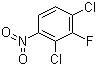 结构式 CAS# 393-79-3, 2,4-二氯-3-氟-1-硝基苯