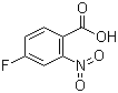 4-氟-2-硝基苯甲酸分子结构 (CAS 394-01-4)
