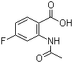 2-乙酰氨基-4-氟苯甲酸分子结构 (CAS 394-27-4)