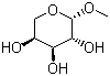 Methyl alpha-L-arabinopyranoside molecular structure (CAS 3945-28-6)