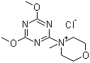 4-(4,6-Dimethoxy-1,3,5-triazin-2-yl)-4-methyl morpholinium chloride molecular structure (CAS 3945-69-5)