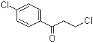 structure of CAS# 3946-29-0, 3,4'-Dichloropropiophenone;3-Chloro-1-(4-chlorophenyl)propan-1-one