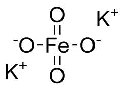 Iron potassium oxide molecular structure (CAS 39469-86-8)