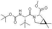 (1R,2S,5S)-3-[(2S)-2-[[(1,1-Dimethylethoxy)carbonyl]amino]-3,3-dimethyl-1-oxobutyl]-6,6-dimethyl-3-azabicyclo[3.1.0]hexane-2-carboxylic acid methyl ester molecular structure (CAS 394735-26-3)