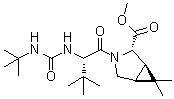 (1R,2S,5S)-3-[(2S)-2-[[[(1,1-Dimethylethyl)amino]carbonyl]amino]-3,3-dimethyl-1-oxobutyl]-6,6-dimethyl-3-azabicyclo[3.1.0]hexane-2-carboxylic acid methyl ester molecular structure (CAS 394735-27-4)