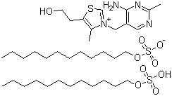 Thiamine dilauryl sulfate molecular structure (CAS 39479-63-5)