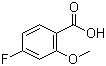 4-Fluoro-2-methoxybenzoic acid molecular structure (CAS 395-82-4)
