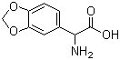 alpha-Aminobenzo[1,3]dioxole-5-acetic acid molecular structure (CAS 39533-43-2)