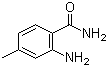 结构式 CAS# 39549-79-6, 2-氨基-4-甲基苯甲酰胺