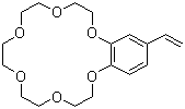 structure of CAS# 39557-71-6, 4-Vinylbenzo-18-crown-6;18-Ethenyl-2,3,5,6,8,9,11,12,14,15-decahydro-1,4,7,10,13,16-benzohexaoxacyclooctadecin