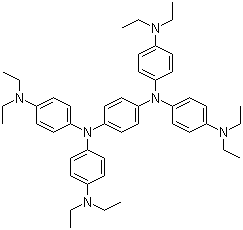 N,N,N',N'-四[4-(二乙基氨基)苯基]-1,4-苯二胺分子结构 (CAS 3956-73-8)