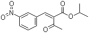 Isopropyl 2-(3-nitrobenzylidene)acetoacetate molecular structure (CAS 39562-25-9)
