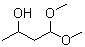 3-羟基丁醛二甲基缩醛分子结构 (CAS 39562-58-8)