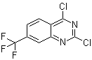 structure of CAS# 396-02-1, 2,4-Dichloro-7-(trifluoromethyl)quinazoline