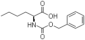 N-[(苯基甲氧基)羰基]-L-正亮氨酸分子结构 (CAS 39608-30-5)