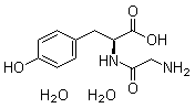 N-Glycyl-L-tyrosine dihydrate molecular structure (CAS 39630-46-1)