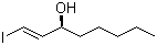 (S)-反式-3-羟基-1-碘-1-辛烯分子结构 (CAS 39647-93-3)