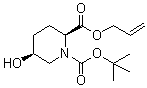 1-(1,1-Dimethylethyl) 2-(2-propenyl) cis-5-hydroxy-1,2-piperidinedicarboxylate molecular structure (CAS 396731-09-2)