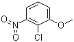 结构式 CAS# 3970-39-6, 2-氯-3-硝基苯甲醚