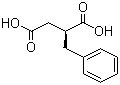 S-2-苄基琥珀酸分子结构 (CAS 3972-36-9)