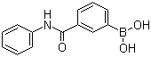 3-苯氨羰基苯硼酸分子结构 (CAS 397843-71-9)
