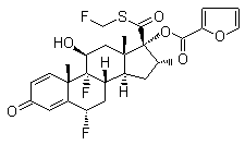 糠酸氟替卡松分子结构 (CAS 397864-44-7)
