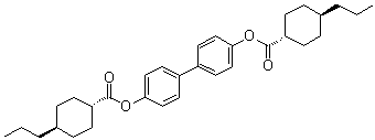 (trans,trans)-4-Propylcyclohexanecarboxylic acid [1,1'-biphenyl]-4,4'-diyl ester molecular structure (CAS 398138-21-1)