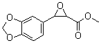 3-(1,3-苯并二氧杂戊环-5-基)-2-环氧乙烷羧酸甲酯分子结构 (CAS 39829-16-8)