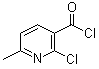 2-Chloro-6-methyl-3-pyridinecarbonyl chloride molecular structure (CAS 39853-81-1)