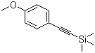 (4-Methoxyphenylethynyl)trimethylsilane molecular structure (CAS 3989-14-8)