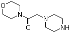 结构式 CAS# 39890-46-5, 4-[2-(哌嗪-1-基)乙酰基]吗啉