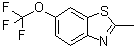 结构式 CAS# 399-20-2, 2-甲基-6-(三氟甲氧基)苯并噻唑