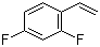 structure of CAS# 399-53-1, 2,4-Difluorostyrene;1-Ethenyl-2,4-difluorobenzene